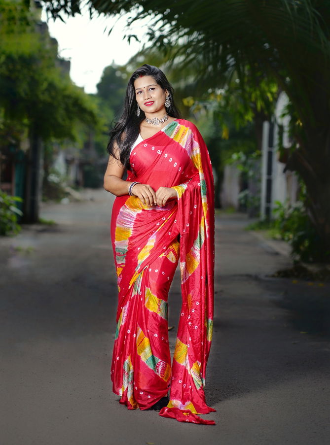 KGM Bandhani Printed Designer Sarees Catalog